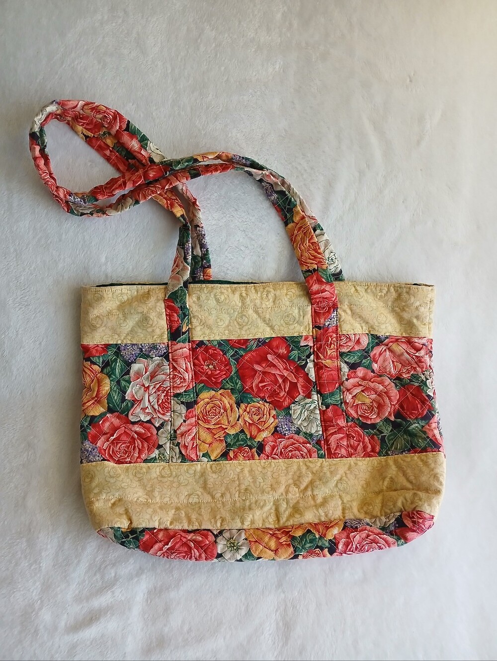 Floral Baroque Quilted Shoulder Bag